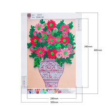 Lade das Bild in den Galerie-Viewer, Blume-speziell geformte Kristalldiamantmalerei-30 * 40CM
