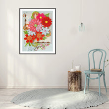 Lade das Bild in den Galerie-Viewer, Blume-speziell geformte Kristalldiamantmalerei-30 * 40CM
