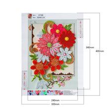 Lade das Bild in den Galerie-Viewer, Blume-speziell geformte Kristalldiamantmalerei-30 * 40CM
