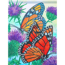 Lade das Bild in den Galerie-Viewer, Schmetterling-speziell geformtes Kristalldiamant-Gemälde-30*40cm
