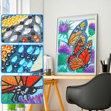 Lade das Bild in den Galerie-Viewer, Schmetterling-speziell geformtes Kristalldiamant-Gemälde-30*40cm
