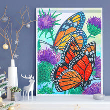 Lade das Bild in den Galerie-Viewer, Schmetterling-speziell geformtes Kristalldiamant-Gemälde-30*40cm
