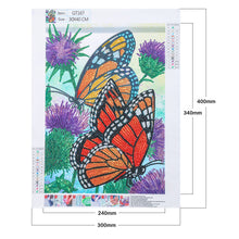Lade das Bild in den Galerie-Viewer, Schmetterling-speziell geformtes Kristalldiamant-Gemälde-30*40cm
