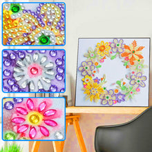 Lade das Bild in den Galerie-Viewer, Kranz-speziell geformte Kristalldiamantmalerei-30 * 30cm
