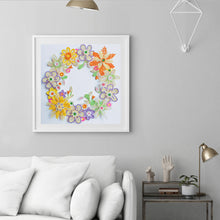 Lade das Bild in den Galerie-Viewer, Kranz-speziell geformte Kristalldiamantmalerei-30 * 30cm
