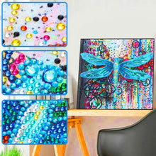 Lade das Bild in den Galerie-Viewer, Libelle-speziell geformtes Kristalldiamant-Gemälde-30*30cm
