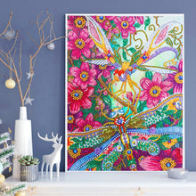 Lade das Bild in den Galerie-Viewer, Libelle-speziell geformtes Kristalldiamant-Gemälde-30*40cm
