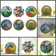 Lade das Bild in den Galerie-Viewer, Buntglas Animal-Double Side Drill-Diamond Painting Pendant
