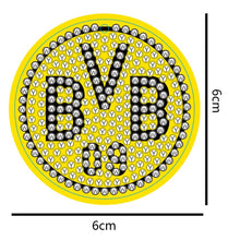 Lade das Bild in den Galerie-Viewer, 1pcs Fußball Borussia Dortmund doppelseitig DIY Bastel Schlüsselanhänger
