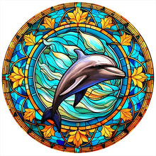 Lade das Bild in den Galerie-Viewer, Buntglas Animal-Full Round Diamond Painting-30x30cm
