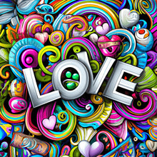 Lade das Bild in den Galerie-Viewer, Love-Voll Round Diamond Painting-30x30cm

