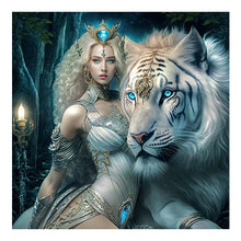 Lade das Bild in den Galerie-Viewer, Schönes Biest-Voll Round Diamond Painting-40x40cm
