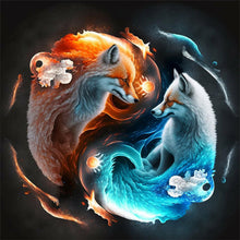 Lade das Bild in den Galerie-Viewer, Tai-Chi Tiere-Volle Runde Diamond Painting-30x30cm
