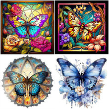 Lade das Bild in den Galerie-Viewer, Schmetterling - Diamond Painting-30x30cm
