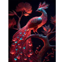 Lade das Bild in den Galerie-Viewer, Pfau-Voll Round Diamond Painting-30x40cm
