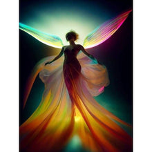 Lade das Bild in den Galerie-Viewer, Regenbogen Madchen-Voll Round Diamond Painting-30x40cm
