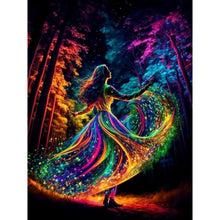 Lade das Bild in den Galerie-Viewer, Regenbogen Madchen-Voll Round Diamond Painting-30x40cm
