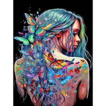 Lade das Bild in den Galerie-Viewer, Tattoo Girl-VollerDiamond Painting-30x40cm
