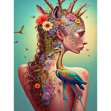 Lade das Bild in den Galerie-Viewer, Tattoo Girl-VollerDiamond Painting-30x40cm

