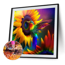 Lade das Bild in den Galerie-Viewer, Sonnenblumen Hummingbird-Volle Diamond Painting-30x30cm
