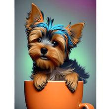Lade das Bild in den Galerie-Viewer, Tier in einer Tasse-Voller  Diamond Painting-30x40cm

