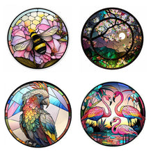 Lade das Bild in den Galerie-Viewer, Buntglas Animal-voller Round Diamond Painting-30x30cm
