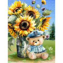 Lade das Bild in den Galerie-Viewer, Cartoon-Bär-Volle Diamond Painting-30x40cm
