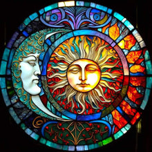 Lade das Bild in den Galerie-Viewer, Stern Mond-Voller Diamond Painting-30x30cm
