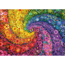 Lade das Bild in den Galerie-Viewer, Regenbogenstrudel-Blumenstrauch-Square Diamond Painting-75x55cm
