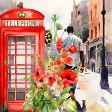 Lade das Bild in den Galerie-Viewer, Telefonzelle-Voller Diamond Painting-30x30cm
