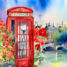 Lade das Bild in den Galerie-Viewer, Telefonzelle-Voller Diamond Painting-30x30cm
