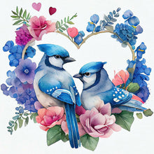 Lade das Bild in den Galerie-Viewer, Wreath Bird-Voller Diamond Painting-30x30cm
