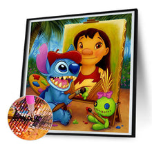 Lade das Bild in den Galerie-Viewer, Lilo &amp; Stitch-Voller Diamond Painting-30x30cm
