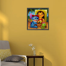 Lade das Bild in den Galerie-Viewer, Lilo &amp; Stitch-Voller Diamond Painting-30x30cm
