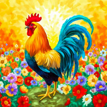 Lade das Bild in den Galerie-Viewer, Rooster-Voller Diamond Painting-30x30cm
