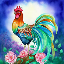 Lade das Bild in den Galerie-Viewer, Rooster-Voller Diamond Painting-30x30cm

