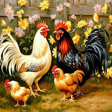 Lade das Bild in den Galerie-Viewer, Rooster-Voller Diamond Painting-30x30cm
