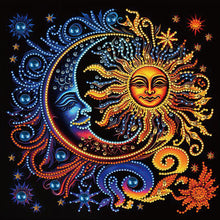 Lade das Bild in den Galerie-Viewer, Sonne-Mond-Mandala-Teil-Special Diamond Painting-30x30cm
