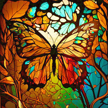 Lade das Bild in den Galerie-Viewer, Buntglas Flower-VollerDiamond Painting-30x30cm
