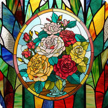 Lade das Bild in den Galerie-Viewer, Buntglas Bouquet-VollerDiamond Painting-30x30cm
