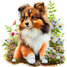 Lade das Bild in den Galerie-Viewer, Dog-Voller Round Diamond Painting-30x30cm
