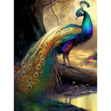 Lade das Bild in den Galerie-Viewer, Peacock-Full Round Diamond Painting-30x40cm
