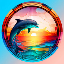 Lade das Bild in den Galerie-Viewer, Buntglas Animal-Full Round Diamond Painting-30x30cm
