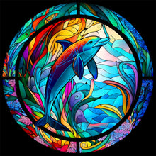 Lade das Bild in den Galerie-Viewer, Buntglas Animal-Full Round Diamond Painting-30x30cm
