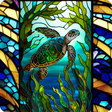 Lade das Bild in den Galerie-Viewer, Buntglas Marine Life-Full Round Diamond Painting-30x30cm
