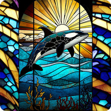 Lade das Bild in den Galerie-Viewer, Buntglas Marine Life-Full Round Diamond Painting-30x30cm
