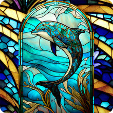 Lade das Bild in den Galerie-Viewer, Buntglas Marine Life-Full Round Diamond Painting-30x30cm
