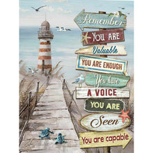 Lade das Bild in den Galerie-Viewer, Beach Sign-Voller Round Diamond Painting-30x40cm
