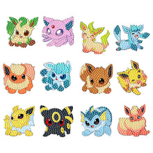 Lade das Bild in den Galerie-Viewer, 2 Stück Pokemon – 5D DIY Bastelaufkleber
