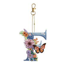Lade das Bild in den Galerie-Viewer, 26 Alphabet-Blumen – doppelseitiger Schlüsselanhänger
